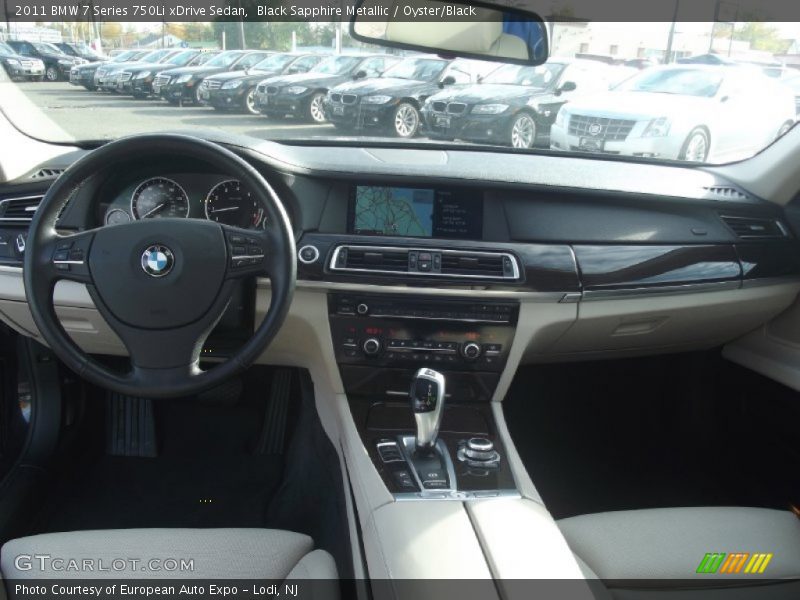 Black Sapphire Metallic / Oyster/Black 2011 BMW 7 Series 750Li xDrive Sedan