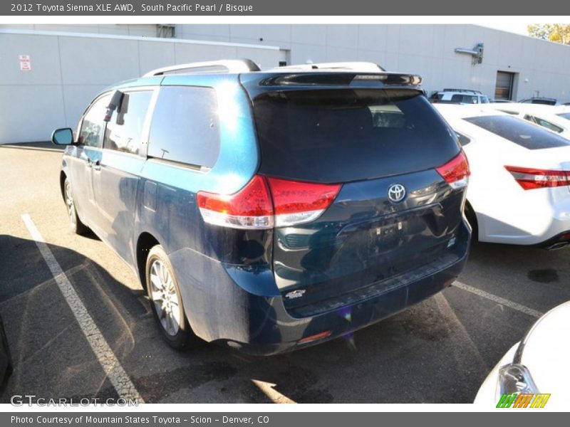 South Pacific Pearl / Bisque 2012 Toyota Sienna XLE AWD