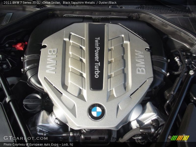 Black Sapphire Metallic / Oyster/Black 2011 BMW 7 Series 750Li xDrive Sedan