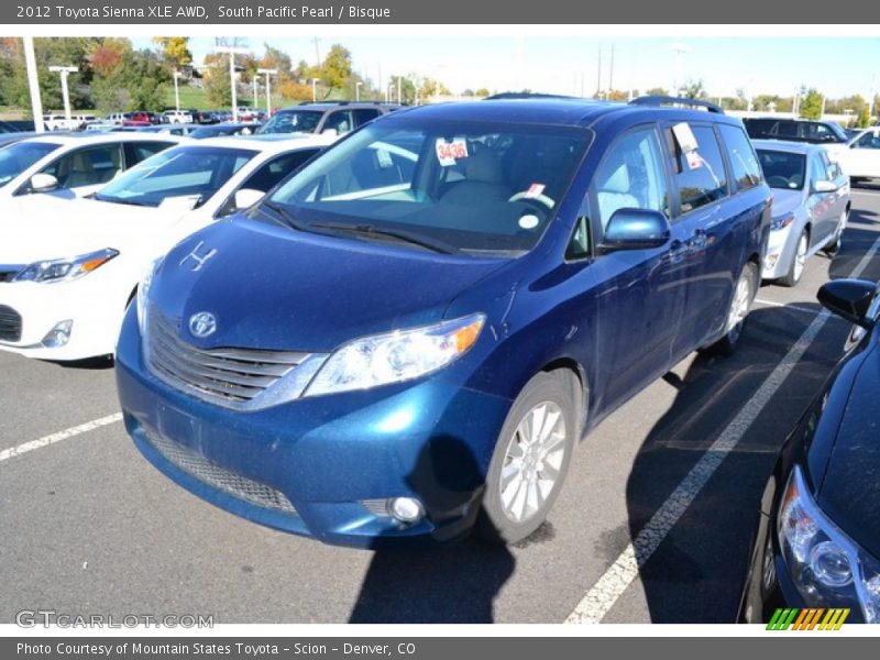 South Pacific Pearl / Bisque 2012 Toyota Sienna XLE AWD