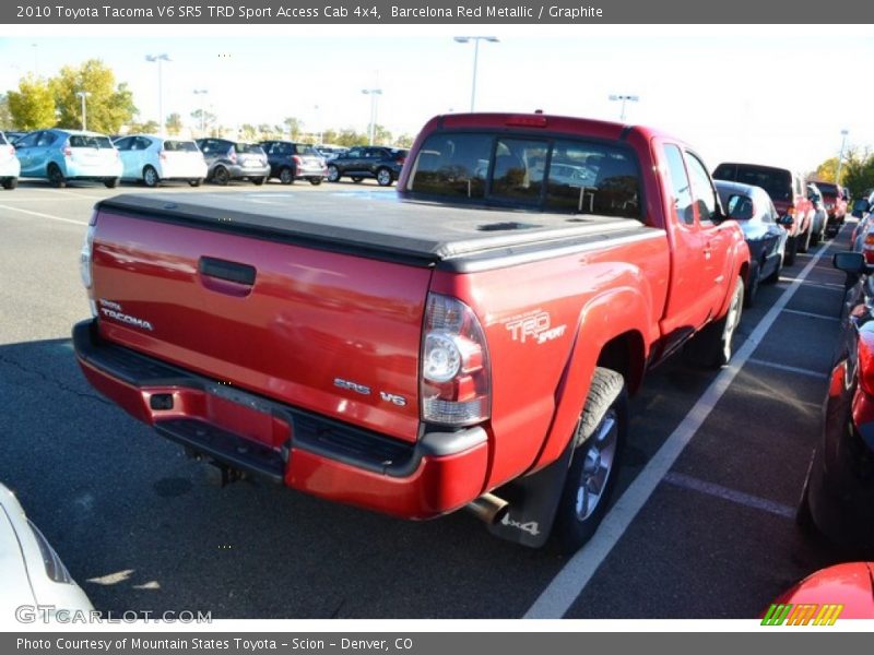 Barcelona Red Metallic / Graphite 2010 Toyota Tacoma V6 SR5 TRD Sport Access Cab 4x4