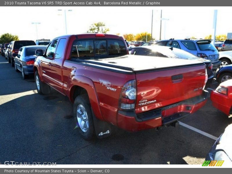 Barcelona Red Metallic / Graphite 2010 Toyota Tacoma V6 SR5 TRD Sport Access Cab 4x4