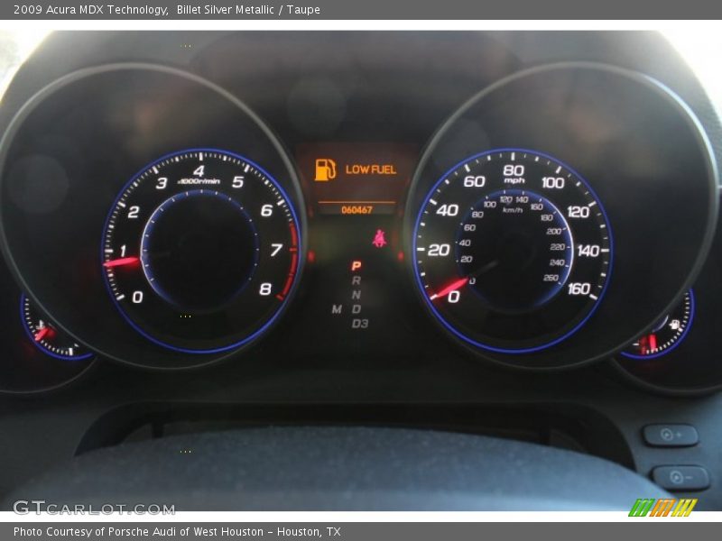 Billet Silver Metallic / Taupe 2009 Acura MDX Technology