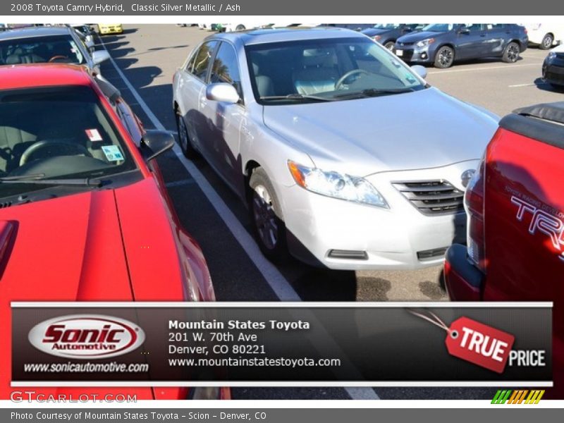 Classic Silver Metallic / Ash 2008 Toyota Camry Hybrid