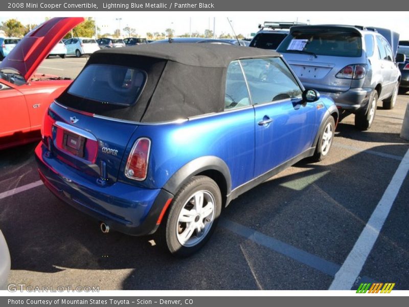Lightning Blue Metallic / Panther Black 2008 Mini Cooper Convertible
