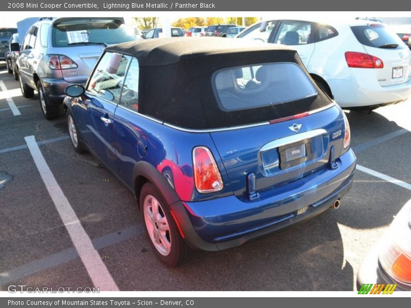 Lightning Blue Metallic / Panther Black 2008 Mini Cooper Convertible