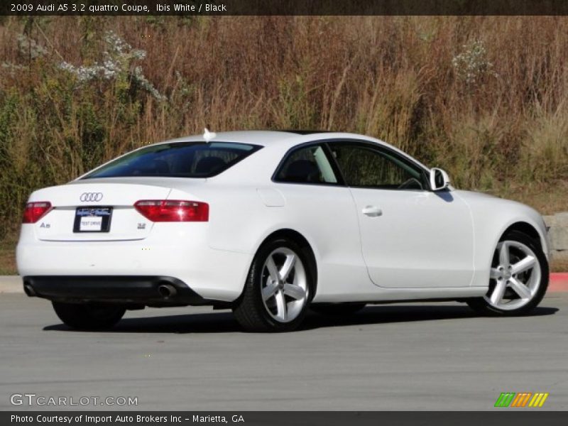 Ibis White / Black 2009 Audi A5 3.2 quattro Coupe