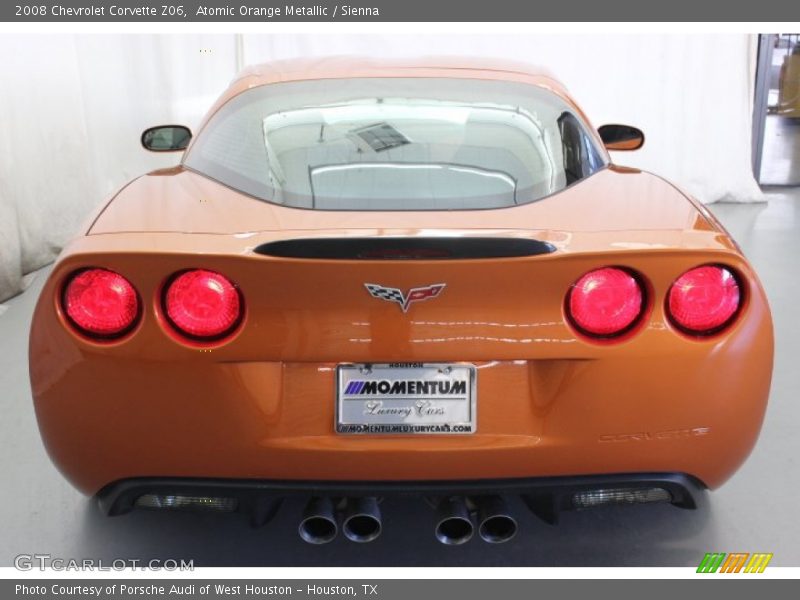 Atomic Orange Metallic / Sienna 2008 Chevrolet Corvette Z06