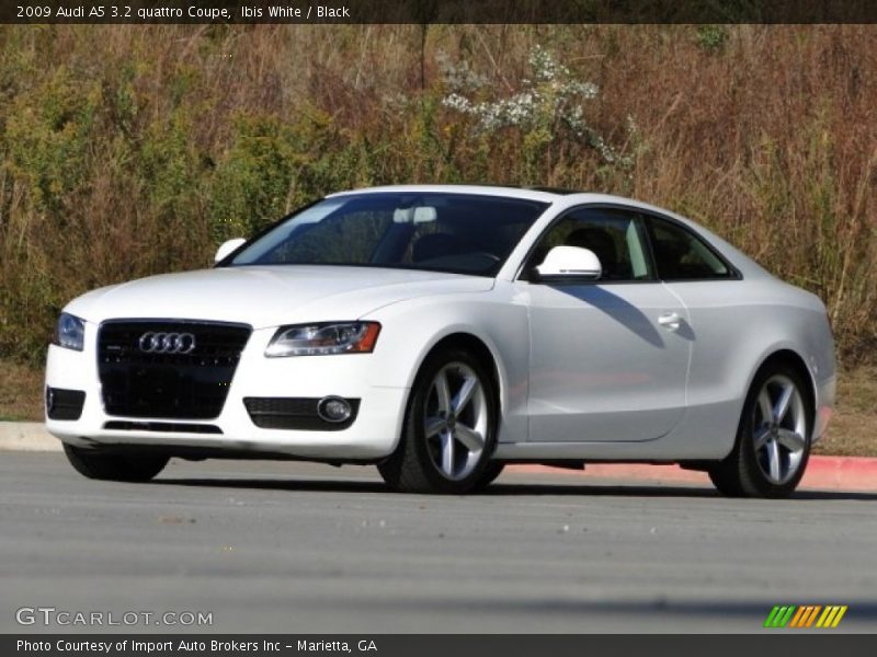 Ibis White / Black 2009 Audi A5 3.2 quattro Coupe