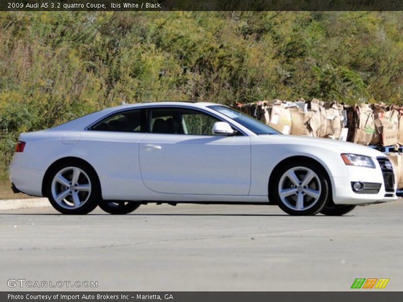 Ibis White / Black 2009 Audi A5 3.2 quattro Coupe