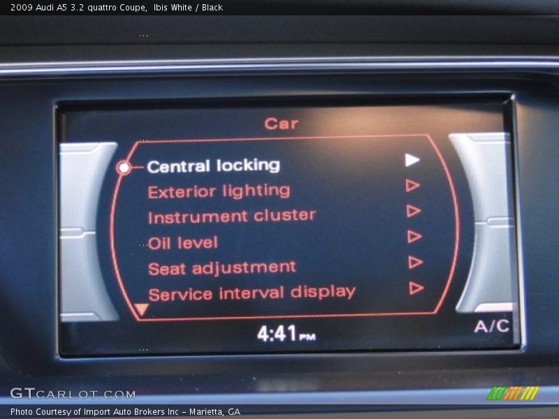 Ibis White / Black 2009 Audi A5 3.2 quattro Coupe