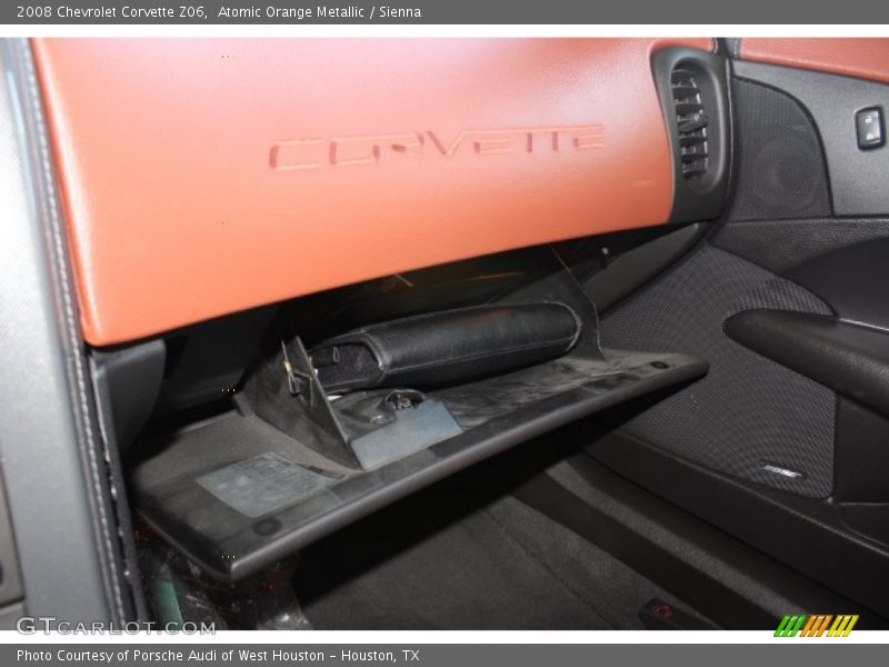 Atomic Orange Metallic / Sienna 2008 Chevrolet Corvette Z06
