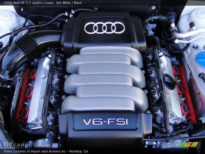 Ibis White / Black 2009 Audi A5 3.2 quattro Coupe