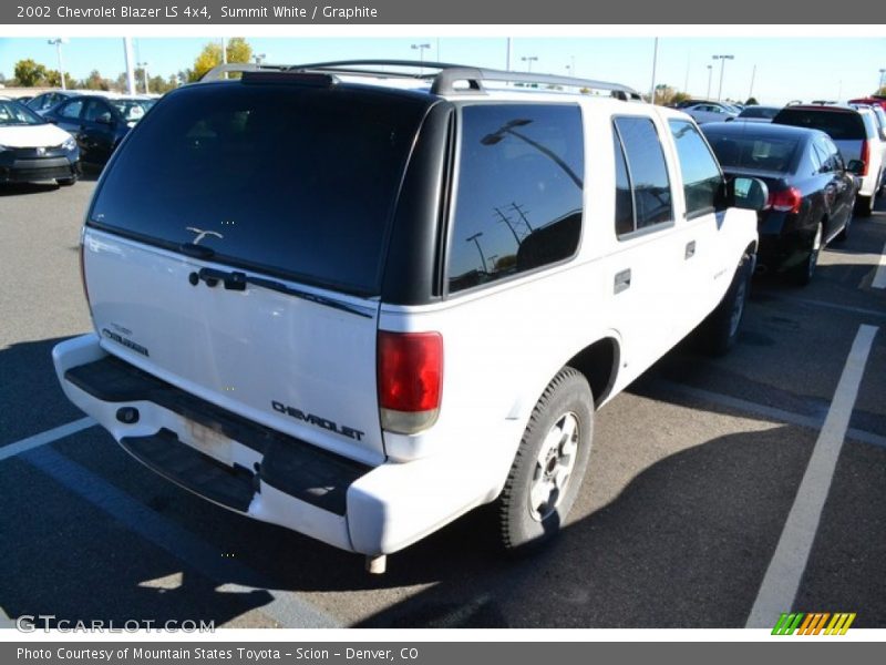 Summit White / Graphite 2002 Chevrolet Blazer LS 4x4
