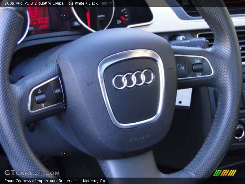 Ibis White / Black 2009 Audi A5 3.2 quattro Coupe