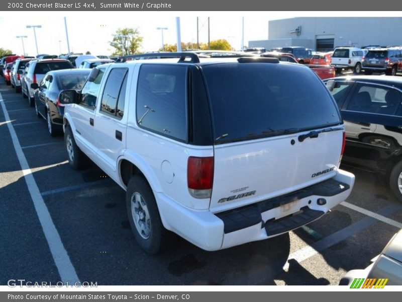 Summit White / Graphite 2002 Chevrolet Blazer LS 4x4