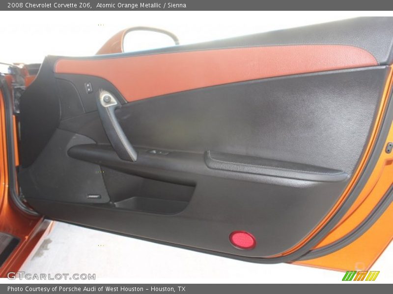 Atomic Orange Metallic / Sienna 2008 Chevrolet Corvette Z06
