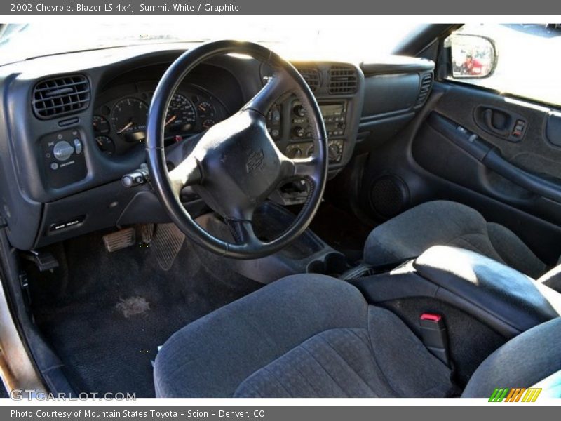 Summit White / Graphite 2002 Chevrolet Blazer LS 4x4