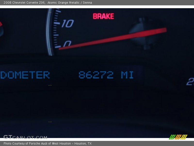 Atomic Orange Metallic / Sienna 2008 Chevrolet Corvette Z06