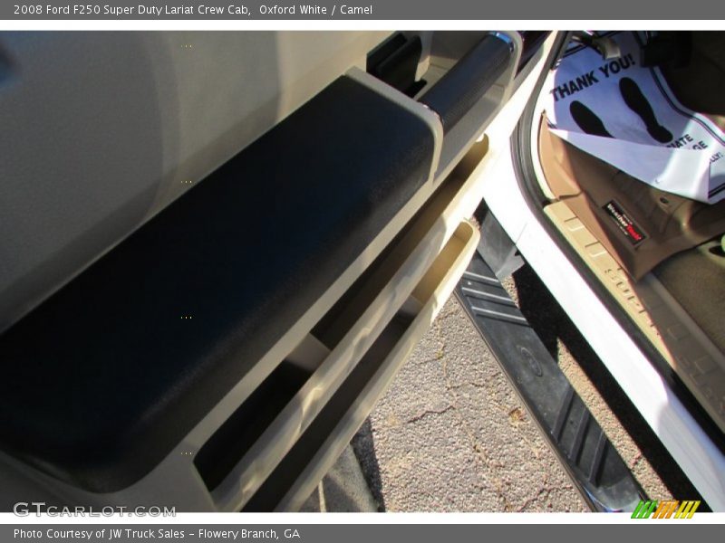 Oxford White / Camel 2008 Ford F250 Super Duty Lariat Crew Cab