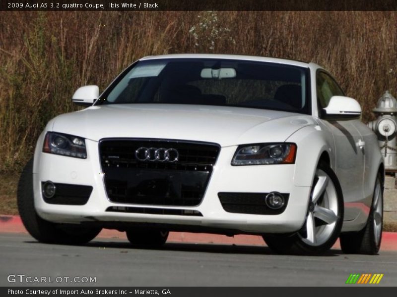 Ibis White / Black 2009 Audi A5 3.2 quattro Coupe
