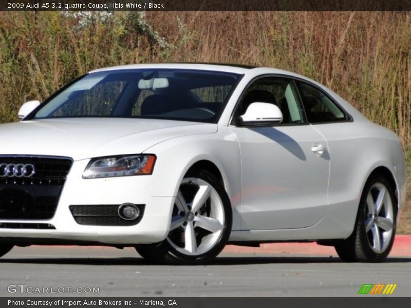 Ibis White / Black 2009 Audi A5 3.2 quattro Coupe