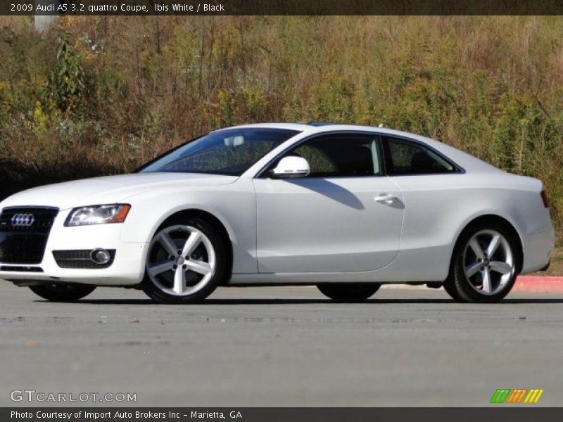 Ibis White / Black 2009 Audi A5 3.2 quattro Coupe