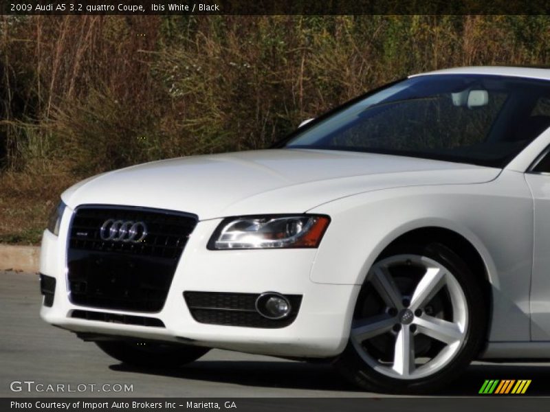 Ibis White / Black 2009 Audi A5 3.2 quattro Coupe