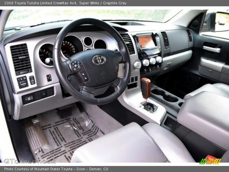 Super White / Graphite Gray 2009 Toyota Tundra Limited CrewMax 4x4
