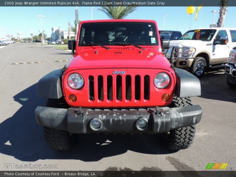 Flame Red / Dark Slate Gray/Medium Slate Gray 2009 Jeep Wrangler Unlimited Rubicon 4x4