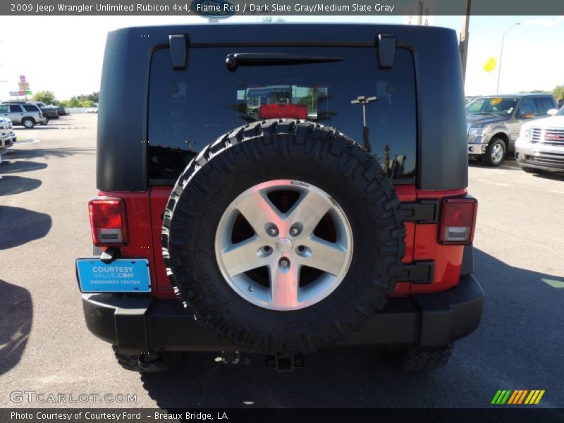 Flame Red / Dark Slate Gray/Medium Slate Gray 2009 Jeep Wrangler Unlimited Rubicon 4x4