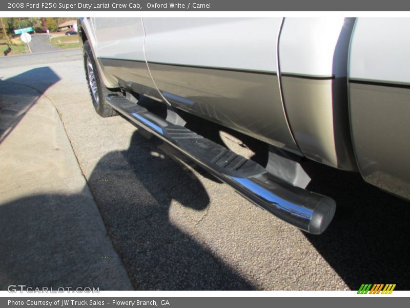 Oxford White / Camel 2008 Ford F250 Super Duty Lariat Crew Cab
