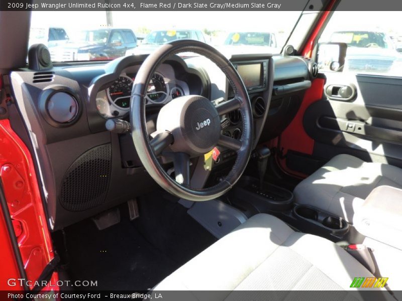 Flame Red / Dark Slate Gray/Medium Slate Gray 2009 Jeep Wrangler Unlimited Rubicon 4x4