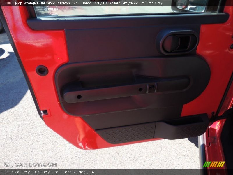Flame Red / Dark Slate Gray/Medium Slate Gray 2009 Jeep Wrangler Unlimited Rubicon 4x4