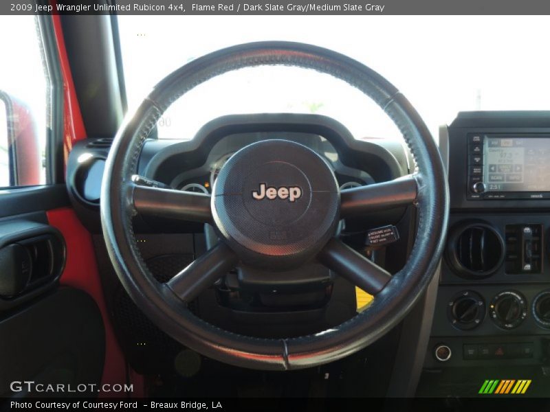 Flame Red / Dark Slate Gray/Medium Slate Gray 2009 Jeep Wrangler Unlimited Rubicon 4x4