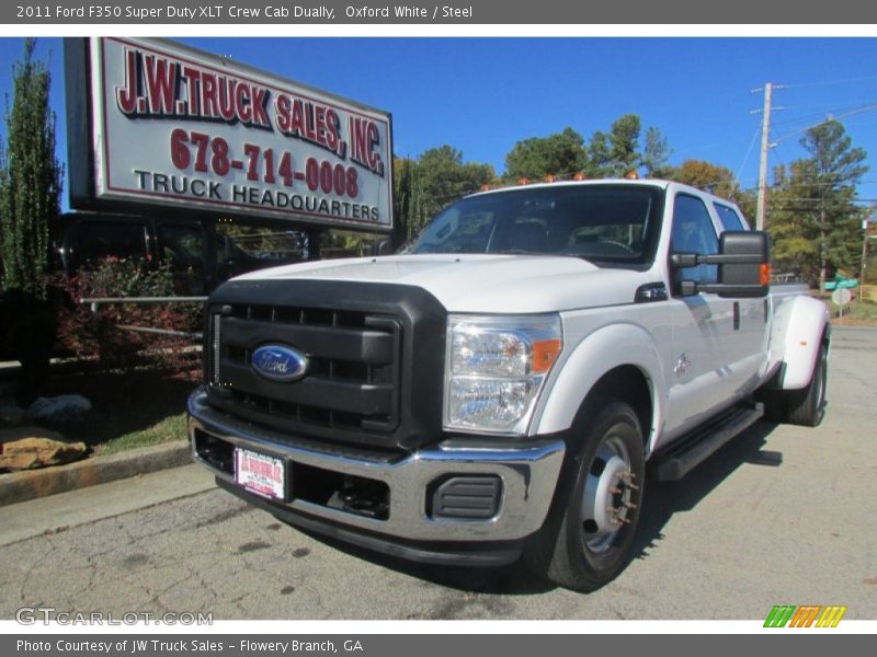 Oxford White / Steel 2011 Ford F350 Super Duty XLT Crew Cab Dually