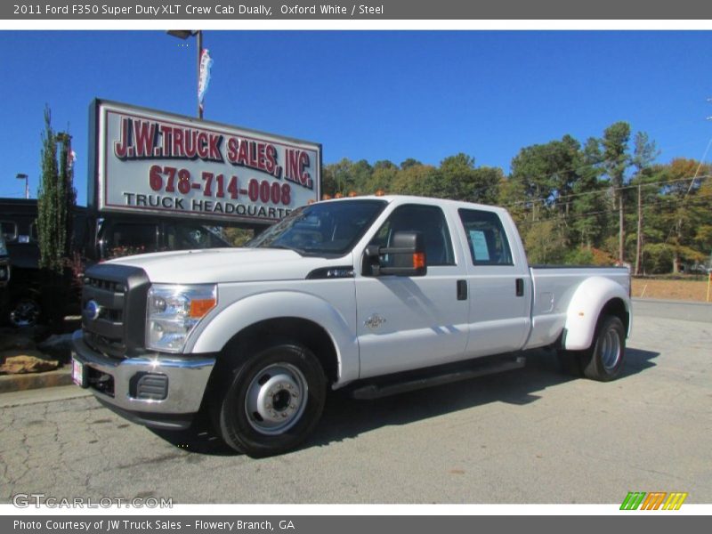 Oxford White / Steel 2011 Ford F350 Super Duty XLT Crew Cab Dually