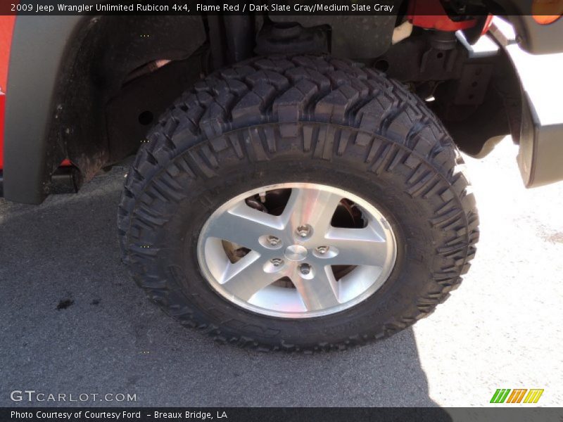 Flame Red / Dark Slate Gray/Medium Slate Gray 2009 Jeep Wrangler Unlimited Rubicon 4x4