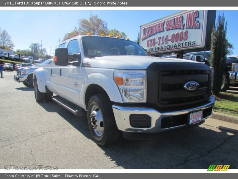 Oxford White / Steel 2011 Ford F350 Super Duty XLT Crew Cab Dually