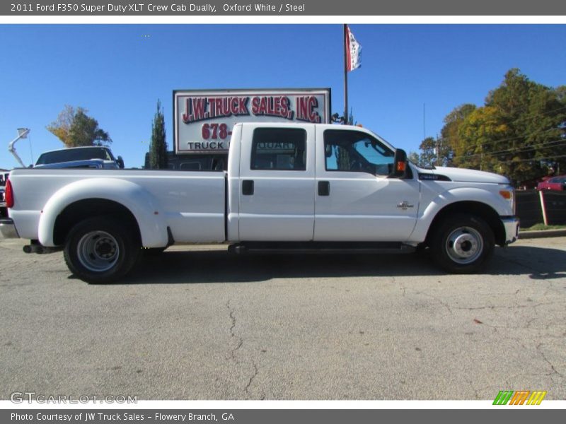 Oxford White / Steel 2011 Ford F350 Super Duty XLT Crew Cab Dually