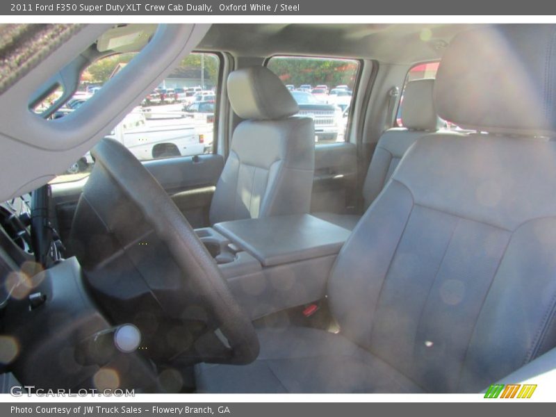 Oxford White / Steel 2011 Ford F350 Super Duty XLT Crew Cab Dually