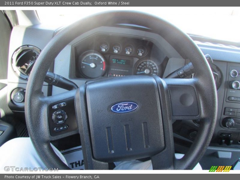 Oxford White / Steel 2011 Ford F350 Super Duty XLT Crew Cab Dually