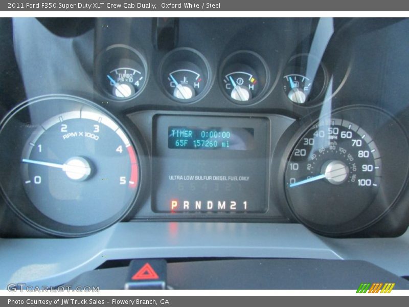 Oxford White / Steel 2011 Ford F350 Super Duty XLT Crew Cab Dually