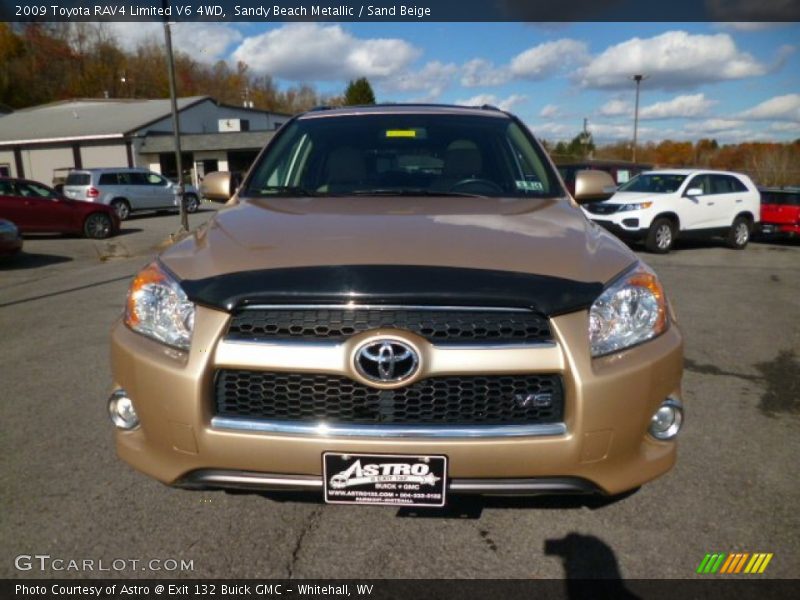 Sandy Beach Metallic / Sand Beige 2009 Toyota RAV4 Limited V6 4WD