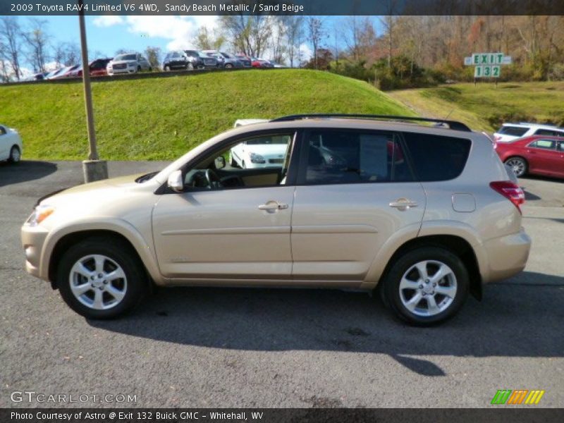 Sandy Beach Metallic / Sand Beige 2009 Toyota RAV4 Limited V6 4WD