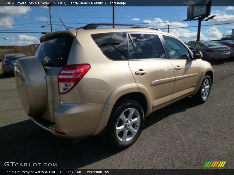 Sandy Beach Metallic / Sand Beige 2009 Toyota RAV4 Limited V6 4WD