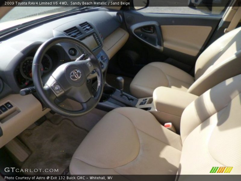 Sandy Beach Metallic / Sand Beige 2009 Toyota RAV4 Limited V6 4WD