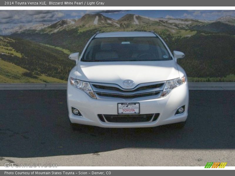 Blizzard White Pearl / Light Gray 2014 Toyota Venza XLE
