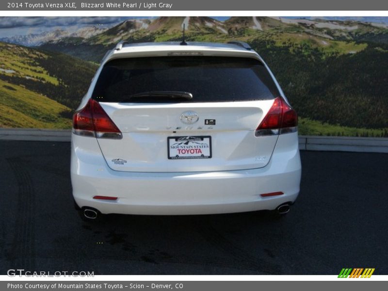 Blizzard White Pearl / Light Gray 2014 Toyota Venza XLE