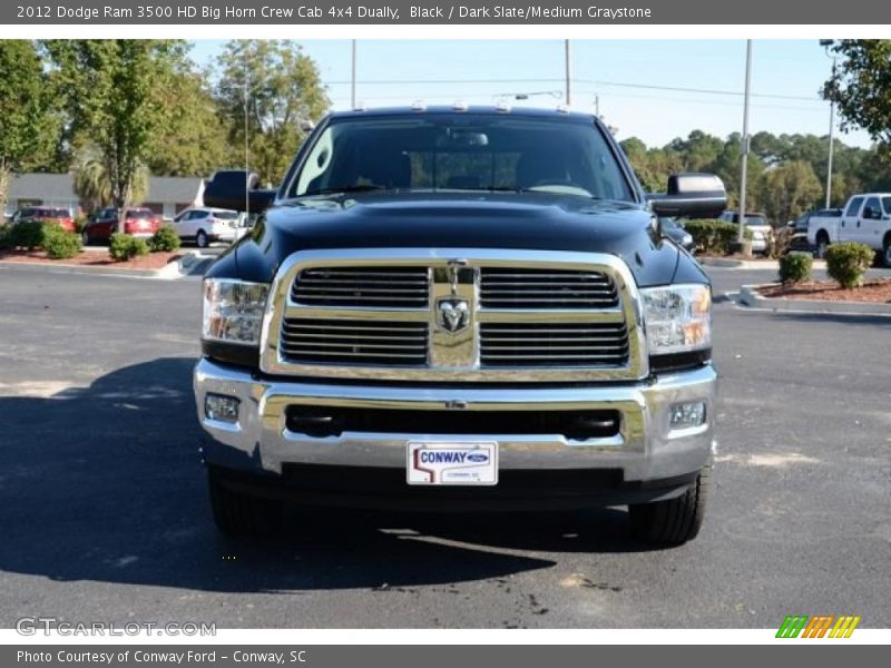 Black / Dark Slate/Medium Graystone 2012 Dodge Ram 3500 HD Big Horn Crew Cab 4x4 Dually